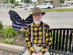Dan Dorrough; Our Daily Walk; Lincoln on Main Butterfly